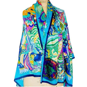 ABIGAIL RIGGS Floral Scarf Go For It Mission Empowerment 2014  Scarf